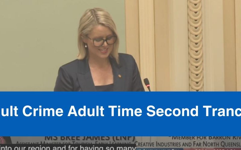 Adult Crime Adult Time Second Tranche Speech