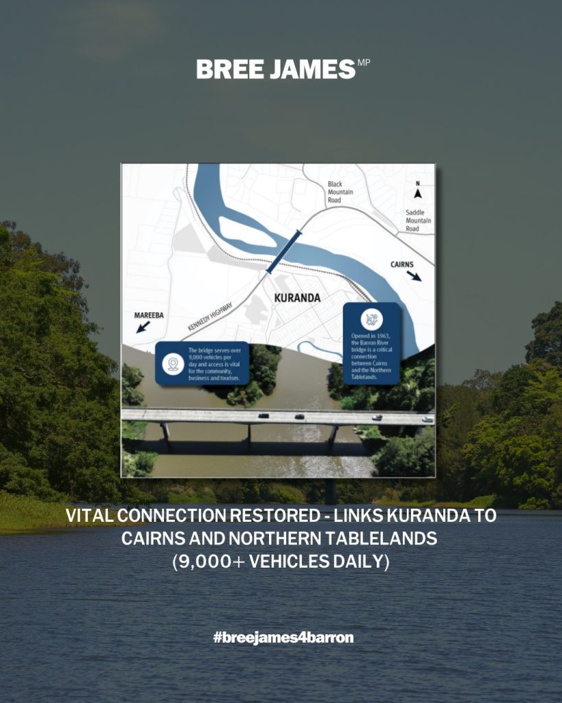 Barron river bridge update