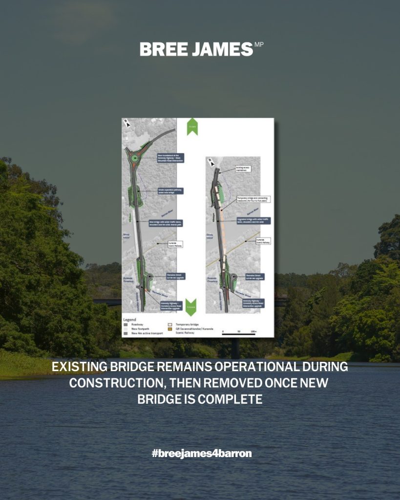 Barron river bridge update