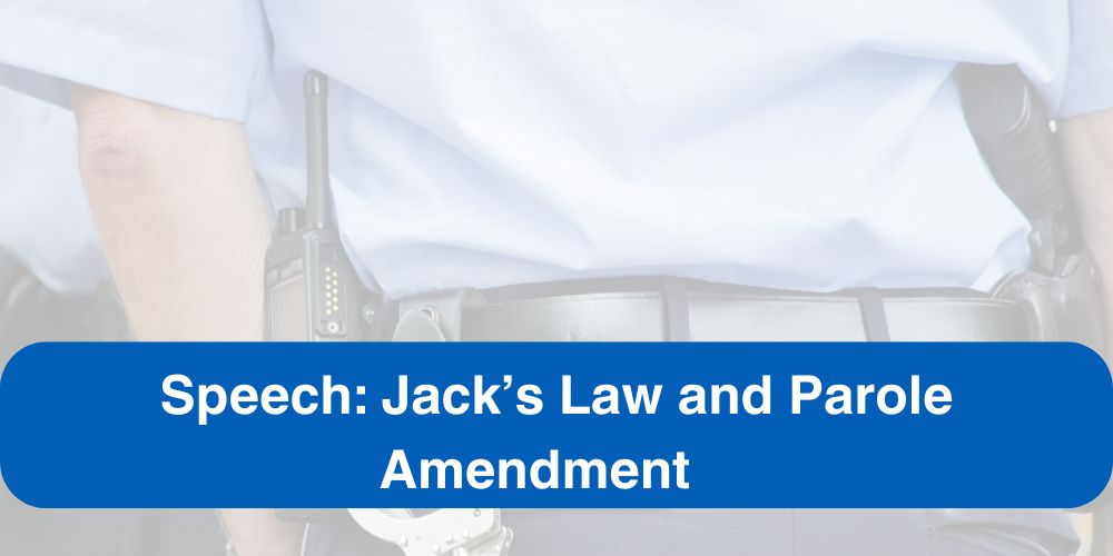 Bree James Speech Jacks Law